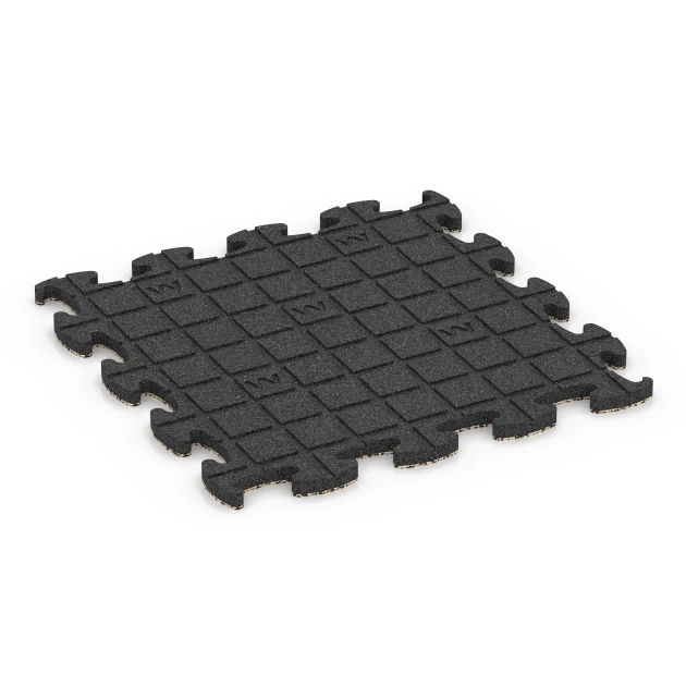 Aufsicht auf die Unterseite, also die Bodenseite von WARCO-Formteil 6829 - Fitness Active podlaha im Format 46 x 46 x 1,8 cm.