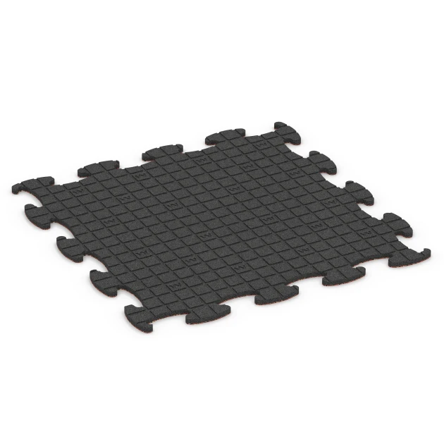 Aufsicht auf die Unterseite, also die Bodenseite von WARCO-Formteil 6836 - Fitness Active podlaha im Format 98 x 98 × 1,8 cm.