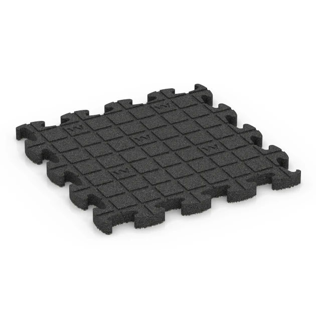 Aufsicht auf die Unterseite, also die Bodenseite von WARCO-Formteil 6878 - Fitness Max Floor System im Format 44,6 x 44,6 × 2,8 cm.