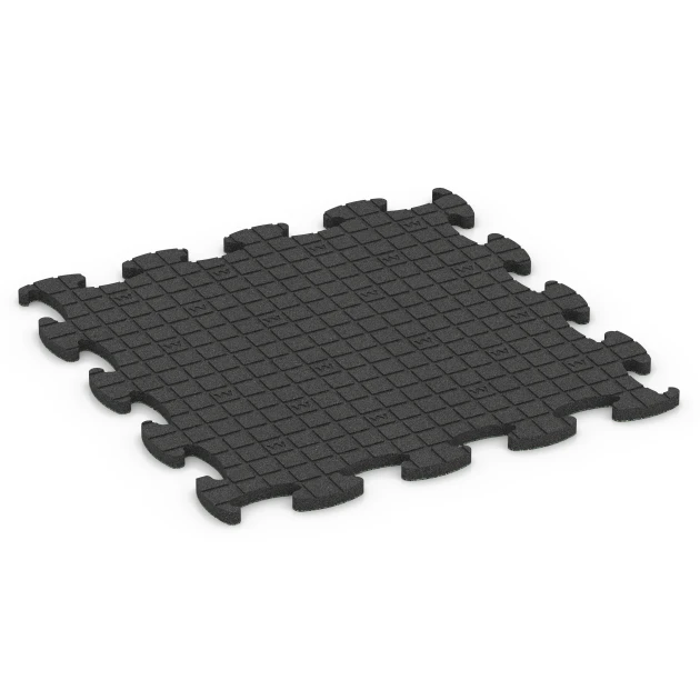 Aufsicht auf die Unterseite, also die Bodenseite von WARCO-Formteil 6852 - Fitness Active podlaha im Format 97,1 x 97,1 x 2,8 cm.