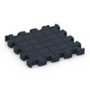 Aufsicht auf die Unterseite, also die Bodenseite von WARCO-Formteil 6965 - Fitness Premium sportovní podlaha Plus im Format 28,9 x 28,9 x 2,8 cm.