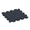 Aufsicht auf die Unterseite, also die Bodenseite von WARCO-Formteil 6960 - Fitness Premium sportovní podlaha im Format 45,9 x 45,9 x 1,8.