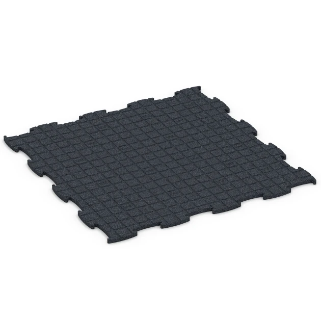 Aufsicht auf die Unterseite, also die Bodenseite von WARCO-Formteil 6962 - Fitness Premium sportovní podlaha im Format 99 x 99 x 1,8 cm.