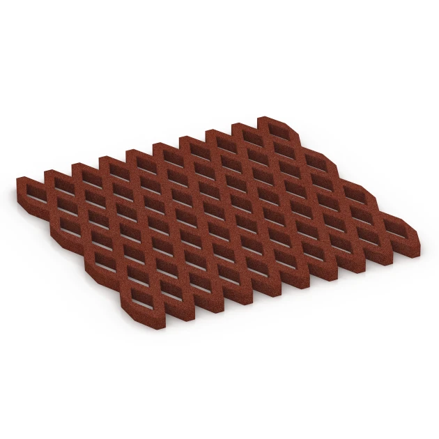Aufsicht auf die Unterseite, also die Bodenseite von WARCO-Formteil 7010 - Dopadová zatravňovací dlažba im Format 100 x 100 x 4 cm.