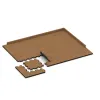 Typische Verlegung oder Einbausituation für den Artikel 5931 von WARCO - Vnitřní podlahová dlaždice puzzle, Farbton Terra Cotta in der Abmessung 500 x 500 x 40 mm.