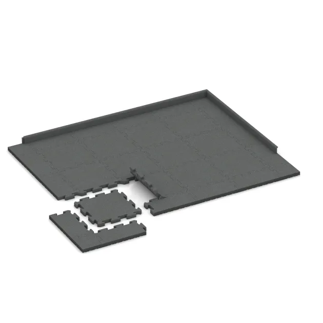 Typische Verlegung oder Einbausituation für den Artikel 4038 von WARCO - Sportovní krytina pro psy HD, Farbton Šedá břidlice in der Abmessung 500 x 500 x 40 mm.
