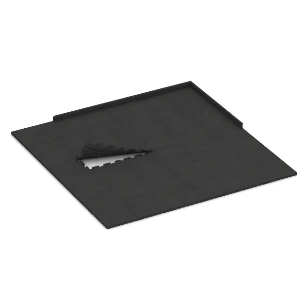 Typische Verlegung oder Einbausituation für den Artikel 4076 von WARCO - Sportovní krytina pro psy HD, Farbton Antracit in der Abmessung 1000 x 1000 x 40 mm.