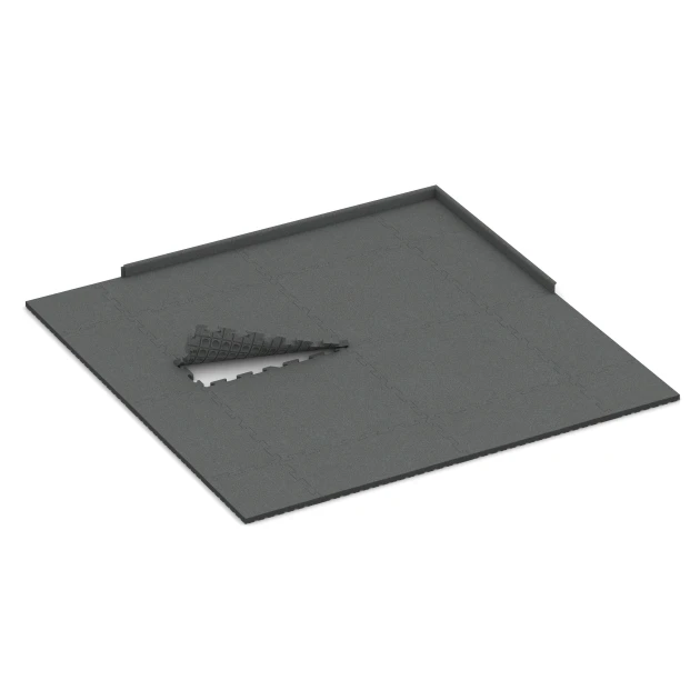 Typische Verlegung oder Einbausituation für den Artikel 3478 von WARCO - Playground flooring, Farbton Břidlicová šedá in der Abmessung 100 x 100 x 4 cm | 1,00 m².
