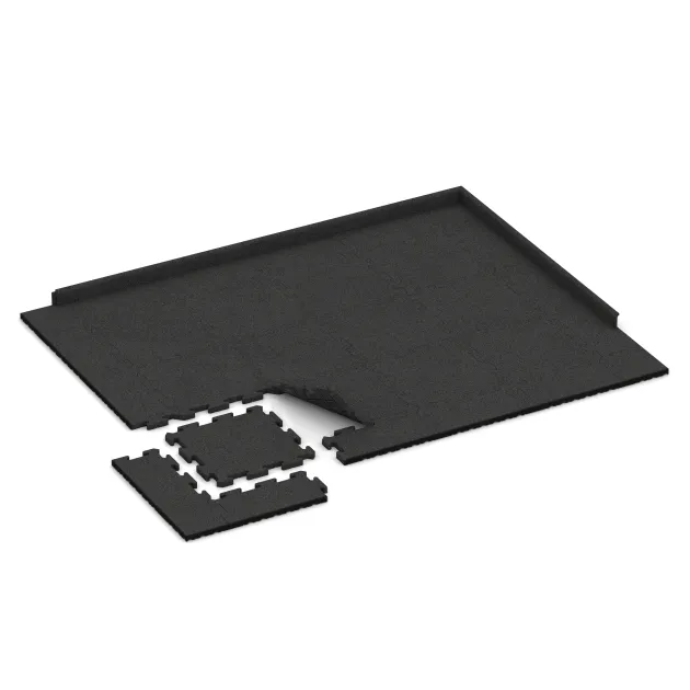 Typische Verlegung oder Einbausituation für den Artikel 2803 von WARCO - Sportovní krytina pro psy HD, Farbton Antracit in der Abmessung 500 x 500 x 30 mm.