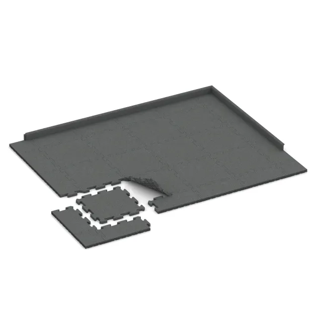 Typische Verlegung oder Einbausituation für den Artikel 2806 von WARCO - Sportovní krytina pro psy HD, Farbton Šedá břidlice in der Abmessung 500 x 500 x 30 mm.