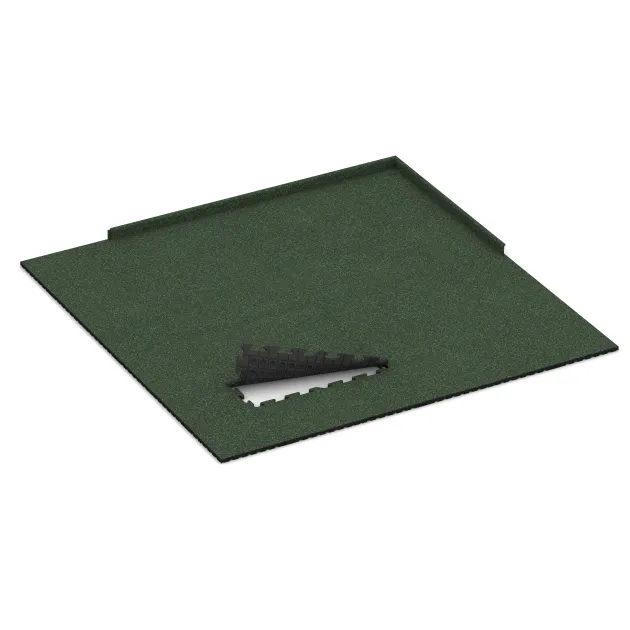 Typische Verlegung oder Einbausituation für den Artikel 5850 von WARCO - Vnitřní podlahová dlaždice puzzle, Farbton Anglický trávník in der Abmessung 1000 x 1000 x 30 mm.