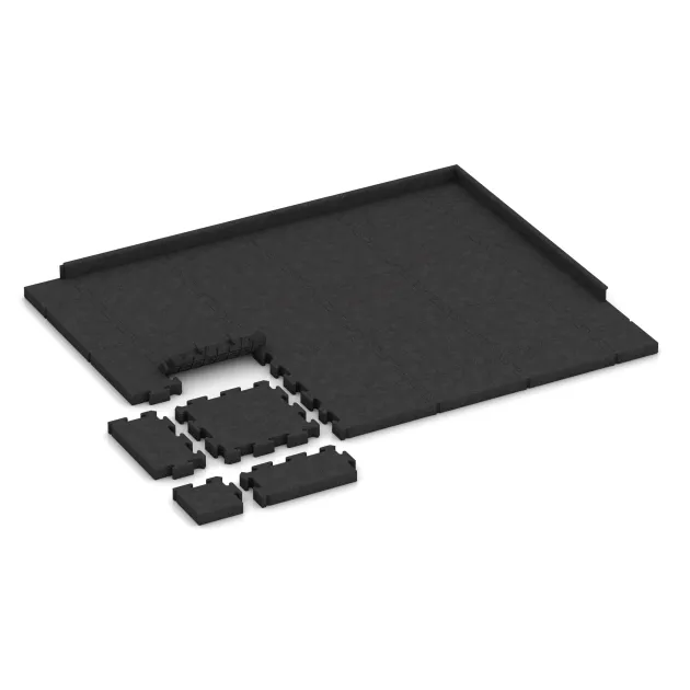 Typische Verlegung oder Einbausituation für den Artikel 3180 von WARCO - Dlažba na terasu, Farbton Antracit in der Abmessung 500 x 500 x 60 mm.