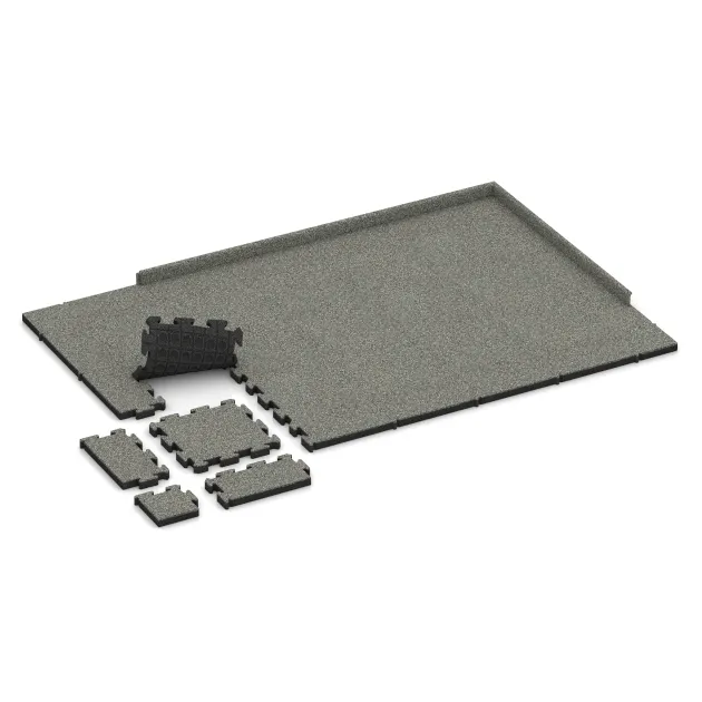 Typische Verlegung oder Einbausituation für den Artikel 3022 von WARCO - Dlažba na terasu, Farbton Šedý granit in der Abmessung 500 x 500 x 50 mm.