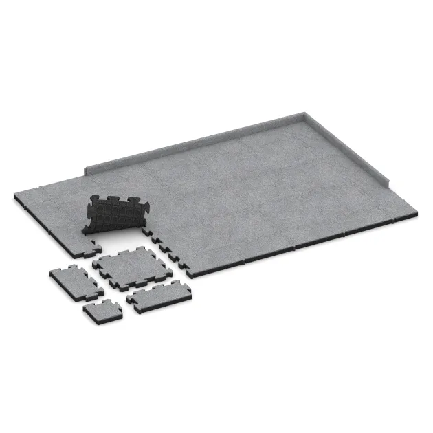 Typische Verlegung oder Einbausituation für den Artikel 4558 von WARCO - Venkovní dlaždice na klik, Farbton Šedý melange in der Abmessung 500 x 500 x 50 mm.