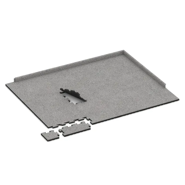 Typische Verlegung oder Einbausituation für den Artikel 4847 von WARCO - Okrajová dlaždice, Farbton Šedý melange in der Abmessung 500 x 235 x 30 mm.