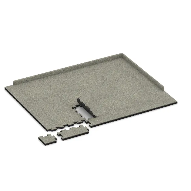 Typische Verlegung oder Einbausituation für den Artikel 4970 von WARCO - Okrajová dlaždice HD, Farbton Světlý granit in der Abmessung 500 x 235 x 40 mm.