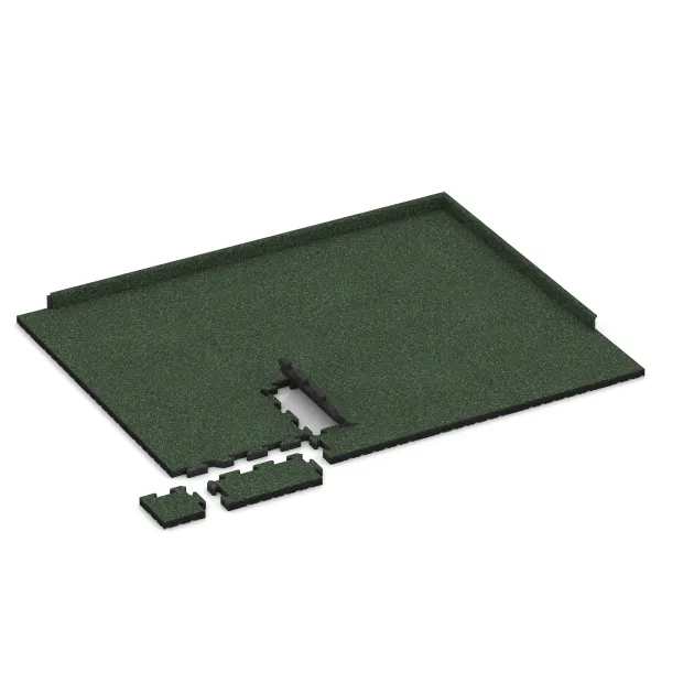 Typische Verlegung oder Einbausituation für den Artikel 4973 von WARCO - Okrajová dlaždice HD, Farbton Anglický trávník in der Abmessung 500 x 235 x 40 mm.