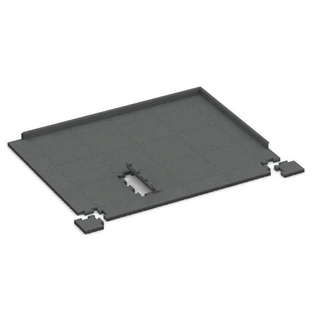 Typische Verlegung oder Einbausituation für den Artikel 5003 von WARCO - Rohová dlaždice HD, Farbton Šedá břidlice in der Abmessung 235 x 235 x 40 mm.