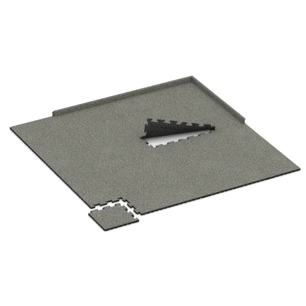 Typische Verlegung oder Einbausituation für den Artikel 5062 von WARCO - Rohová dlaždice HD, Farbton Šedý granit in der Abmessung 485 x 485 x 30 mm.