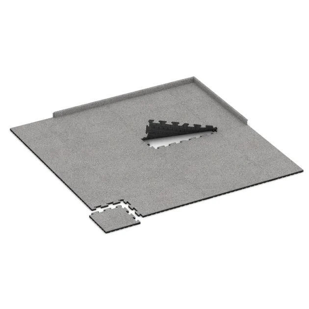 Typische Verlegung oder Einbausituation für den Artikel 5011 von WARCO - Rohová dlaždice, Farbton Šedý melange in der Abmessung 485 x 485 x 30 mm.