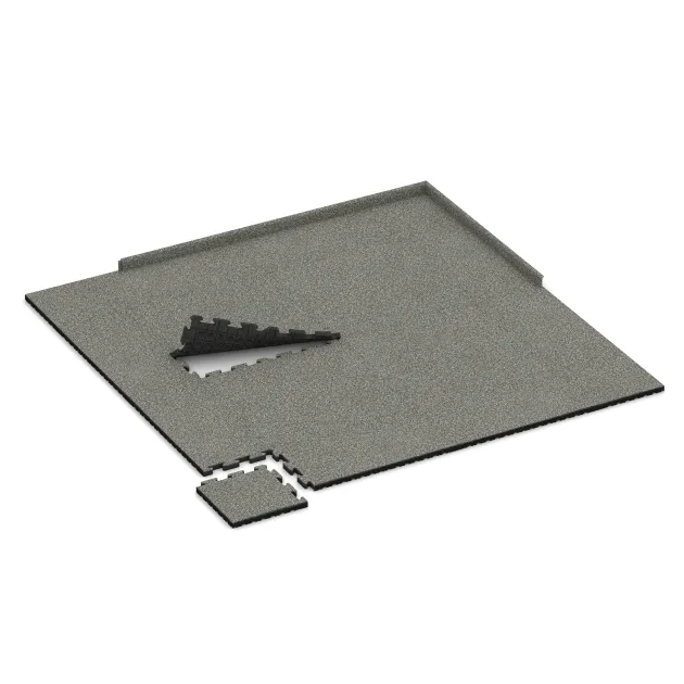 Typische Verlegung oder Einbausituation für den Artikel 5141 von WARCO - Rohová dlaždice HD, Farbton Šedý granit in der Abmessung 485 x 485 x 40 mm.