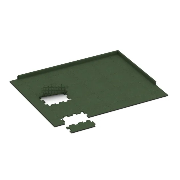 Typische Verlegung oder Einbausituation für den Artikel 4809 von WARCO - Okrajová dlaždice, Farbton Trávově zelená in der Abmessung 500 x 235 x 18 mm.