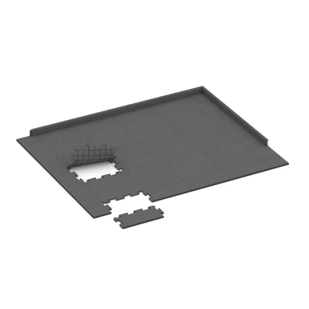 Typische Verlegung oder Einbausituation für den Artikel 4817 von WARCO - Okrajová dlaždice HD, Farbton Šedá břidlice in der Abmessung 500 x 235 x 18 mm.