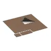 Typische Verlegung oder Einbausituation für den Artikel 4756 von WARCO - Okrajová dlaždice, Farbton Kůra a Basto in der Abmessung 1000 x 485 x 18 mm.