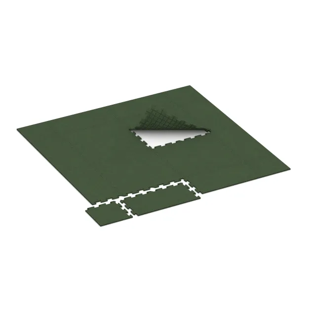 Typische Verlegung oder Einbausituation für den Artikel 4838 von WARCO - Okrajová dlaždice HD, Farbton Trávově zelená in der Abmessung 1000 x 485 x 18 mm.