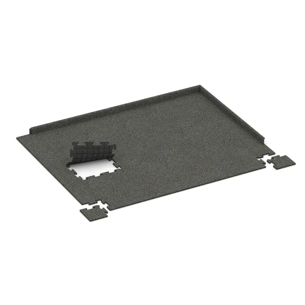 Typische Verlegung oder Einbausituation für den Artikel 4714 von WARCO - Rohová dlaždice, Farbton Tmavě šedý granit in der Abmessung 235 x 235 x 18 mm.