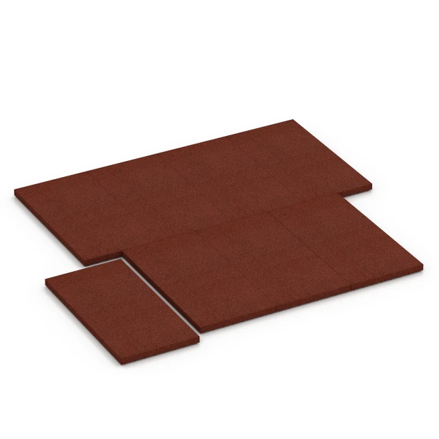 Typische Verlegung oder Einbausituation für den Artikel 6649 von WARCO - Stable Comfort Tile, Farbton Cihlově červená in der Abmessung 100 x 50 x 5 cm.