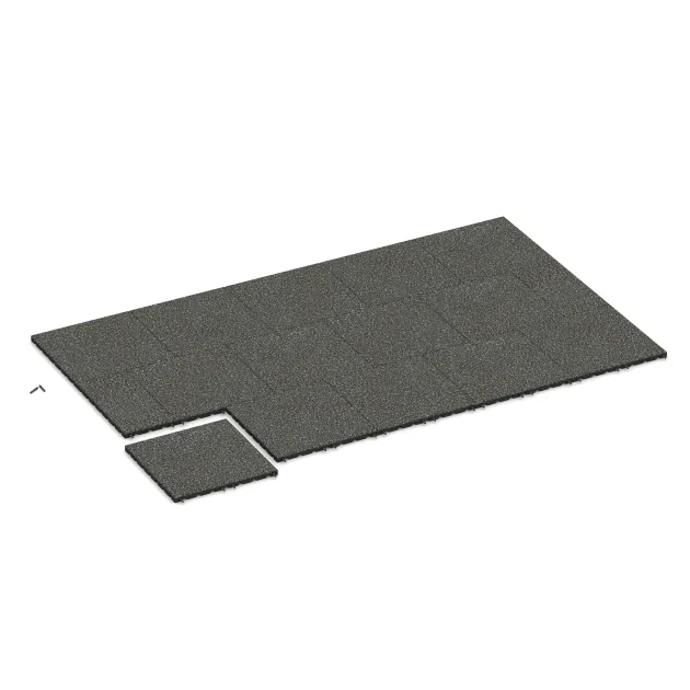Typische Verlegung oder Einbausituation für den Artikel 5477 von WARCO - Terasová dlaždice 3 cm, Farbton Tmavě šedý granit in der Abmessung 500 x 500 x 30 mm.