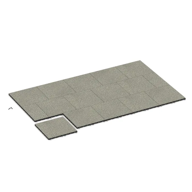 Typische Verlegung oder Einbausituation für den Artikel 5479 von WARCO - Terasová dlaždice 3 cm, Farbton Světlý granit in der Abmessung 500 x 500 x 30 mm.