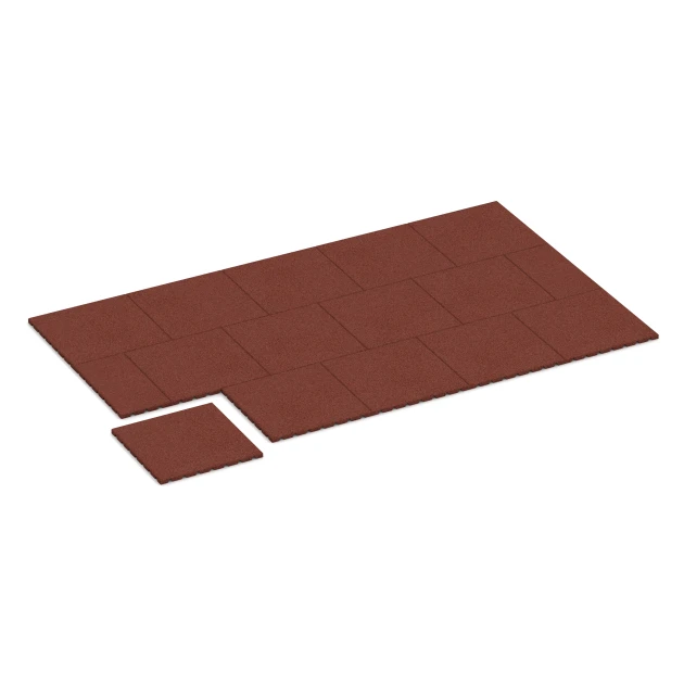 Typische Verlegung oder Einbausituation für den Artikel 0533 von WARCO - Podlaha na balkon, Farbton Cihlově červená in der Abmessung 50 × 50 × 2,5 cm.