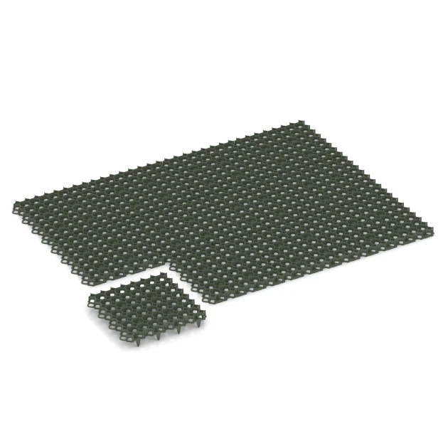 Typische Verlegung oder Einbausituation für den Artikel 3634 von WARCO - Plastová stabilizační mřížka, Farbton Matná zelená in der Abmessung 47,6 × 47,6 × 4 cm | 0,226 m².