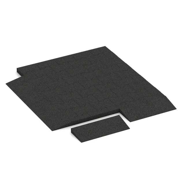 Typische Verlegung oder Einbausituation für den Artikel 2242 von WARCO - Prahová rampa 50 × 4,3 cm, Farbton Antracit in der Abmessung 500 x 200 x 43/8 mm.