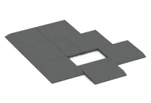 Edge tile (one chamfered side)