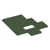 Typische Verlegung oder Einbausituation für den Artikel 0434 von WARCO - Edge tile (one chamfered side), Farbton Trávově zelená in der Abmessung 500 x 500 x 45 mm.
