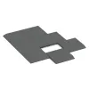 Typische Verlegung oder Einbausituation für den Artikel 0435 von WARCO - Edge tile (one chamfered side), Farbton Šedá břidlice in der Abmessung 500 x 500 x 45 mm.