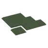 Typische Verlegung oder Einbausituation für den Artikel 0477 von WARCO - Corner tile (two chamfered sides), Farbton Trávově zelená in der Abmessung 500 x 500 x 45 mm.