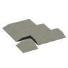 Typische Verlegung oder Einbausituation für den Artikel 3830 von WARCO - Corner tile (two chamfered sides), Farbton Světlý granit in der Abmessung 500 x 500 x 100 mm.