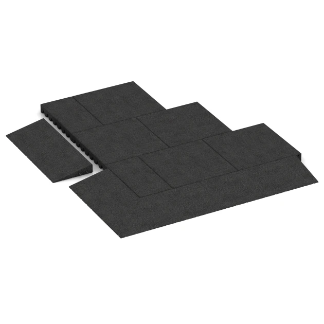 Typische Verlegung oder Einbausituation für den Artikel 2548 von WARCO - Prahová rampa 75 cm, Farbton Antracit in der Abmessung 75 x 30 cm | 8 < 65 mm.