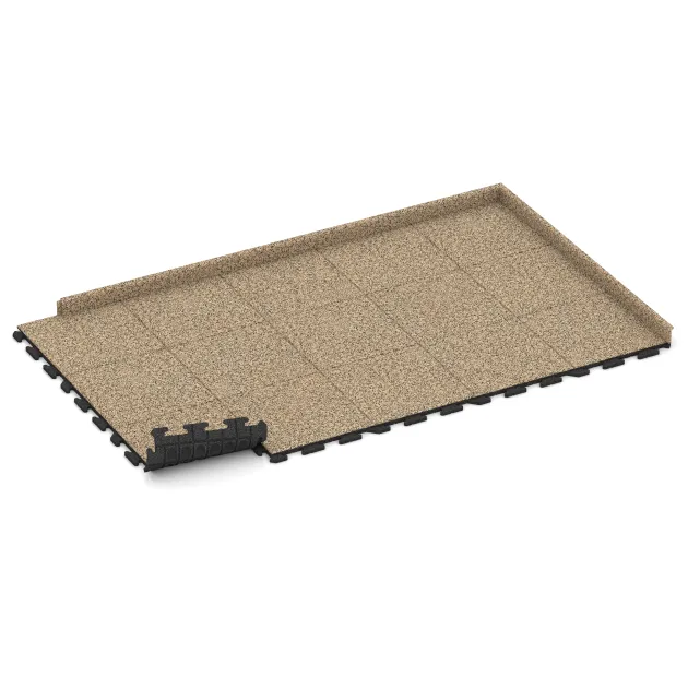 Typische Verlegung oder Einbausituation für den Artikel 1150 von WARCO - Terasa dlaždice Classic, Farbton Travertin in der Abmessung 500 x 500 x 30 mm.