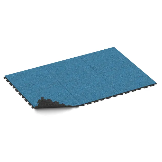 Typische Verlegung oder Einbausituation für den Artikel 5769 von WARCO - Eventová podlaha, Farbton Atlantik in der Abmessung 1000 x 1000 x 30 mm.