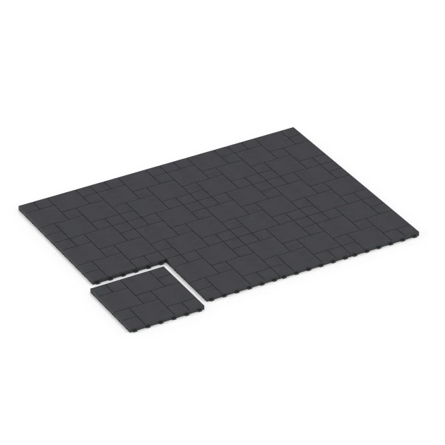 Typische Verlegung oder Einbausituation für den Artikel 6329 von WARCO - Blokový vzor – Terasové dlaždice, Farbton Břidlice in der Abmessung 38,5 x 38,5 x 2 cm.
