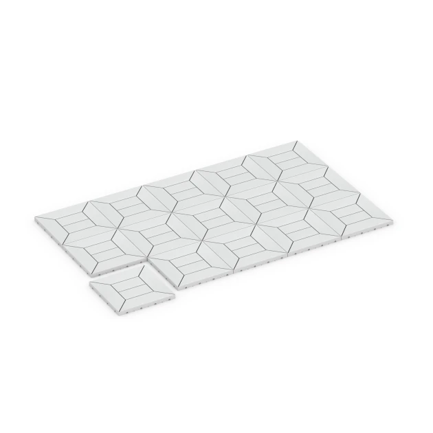 Typische Verlegung oder Einbausituation für den Artikel 6352 von WARCO - Kazetový vzor – Terasové dlaždice, Farbton Křída in der Abmessung 30 x 30 x 2 cm.