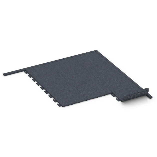 Typische Verlegung oder Einbausituation für den Artikel 6213 von WARCO - Flexibilní gumový obrubník, Farbton Břidlicová šedá in der Abmessung 100 x 5 x 25 cm.