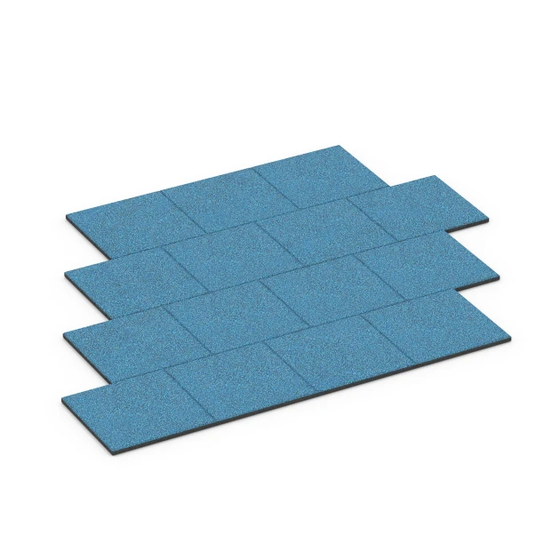 Typische Verlegung oder Einbausituation für den Artikel 6420 von WARCO - Dopadová dlaždice EPDM – 90 cm, Farbton Atlantik in der Abmessung 50 x 50 x 3 cm | 0,25 m².