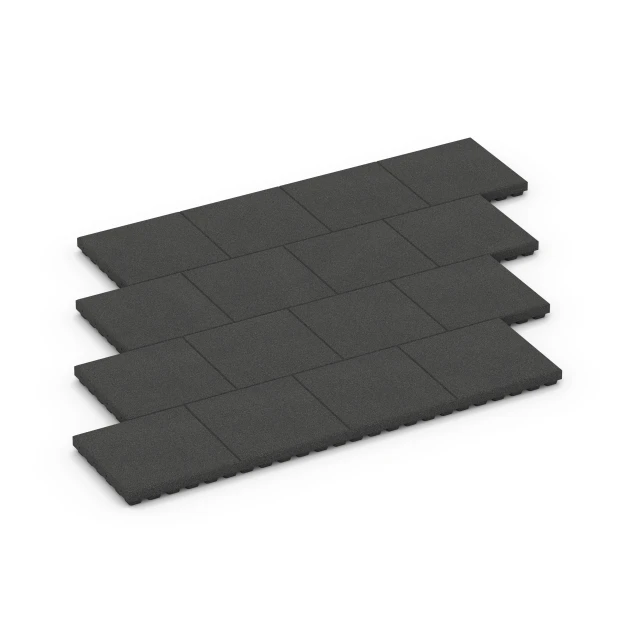 Typische Verlegung oder Einbausituation für den Artikel 6139 von WARCO - Dopadová dlažba – 205 cm, Farbton Antracit in der Abmessung 50 x 50 x 7 cm.
