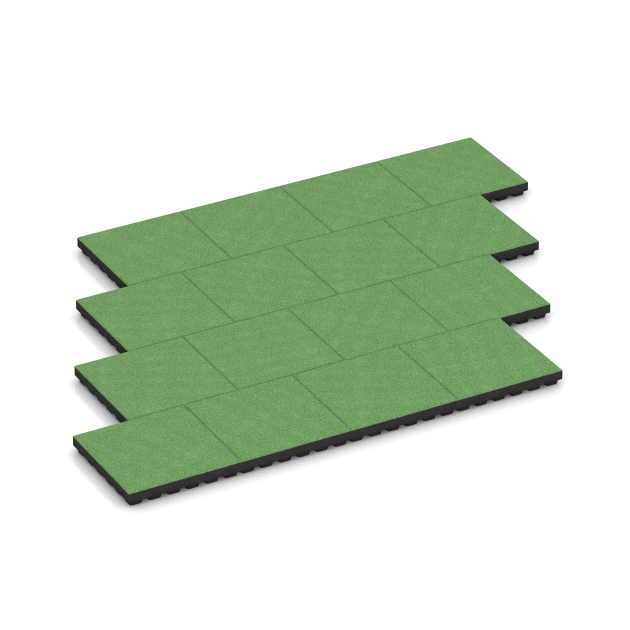 Typische Verlegung oder Einbausituation für den Artikel 6141 von WARCO - Dopadová dlažba – 205 cm, Farbton Lipová zelená in der Abmessung 50 x 50 x 7 cm.